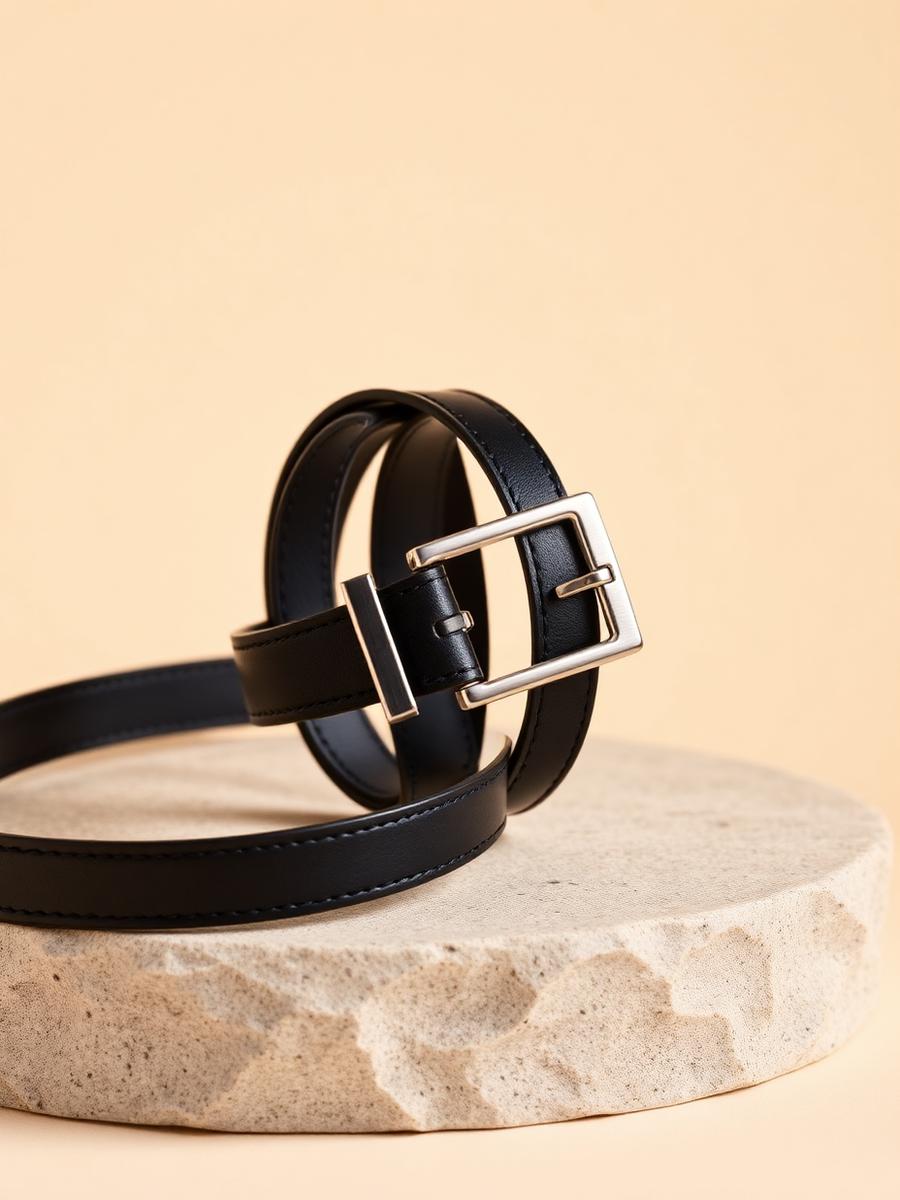Slim Leather Belt