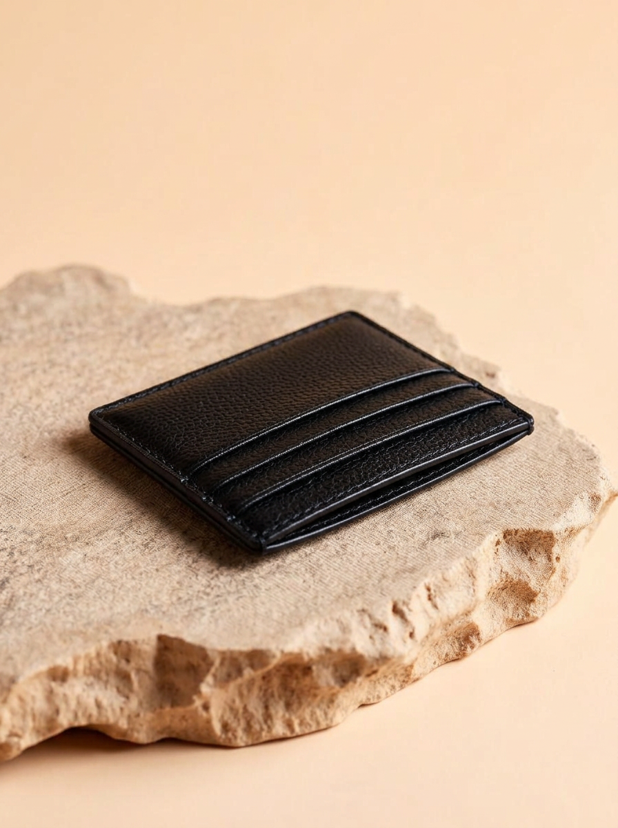 Fold Leather Cardholder, alternate view
