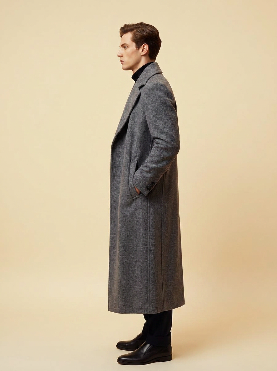 Long Wool Overcoat, alternate view