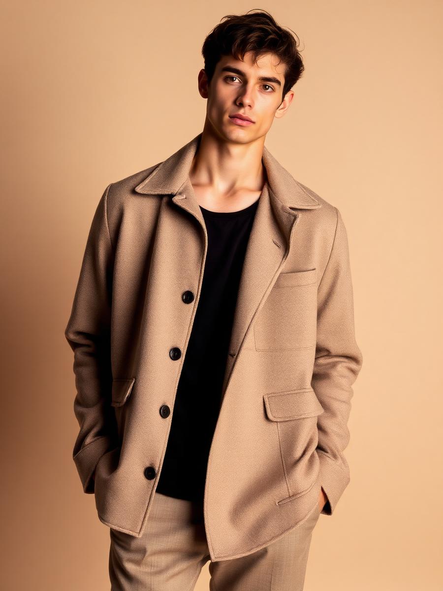 Brushed Wool Overshirt